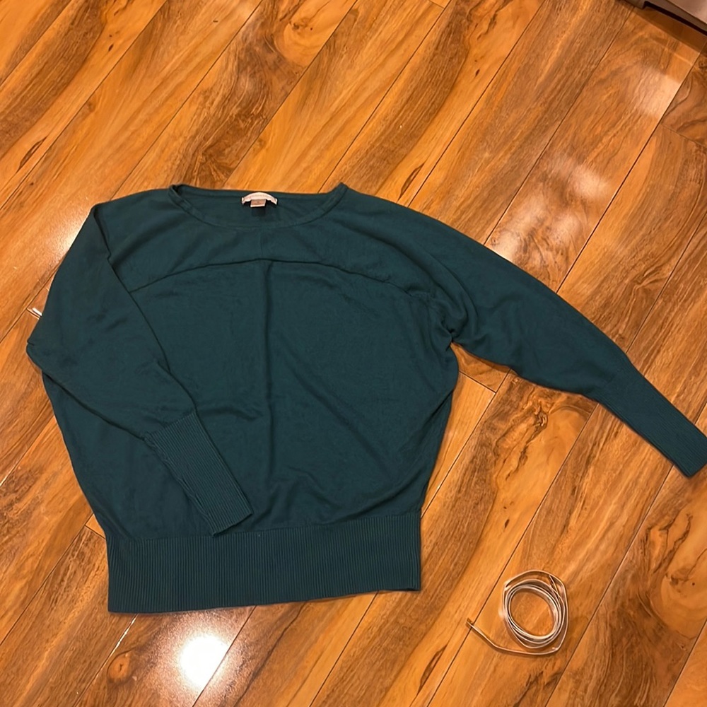 Size medium christopher & banks teal sweater
